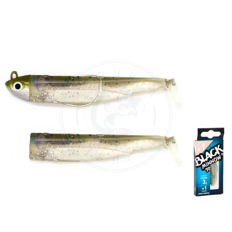 Fiiish Esca morbida Black Minnow Combo Shore 3g 70 mm Fiiish Esca morbida Black Minnow Combo Shore 3g 70 mm